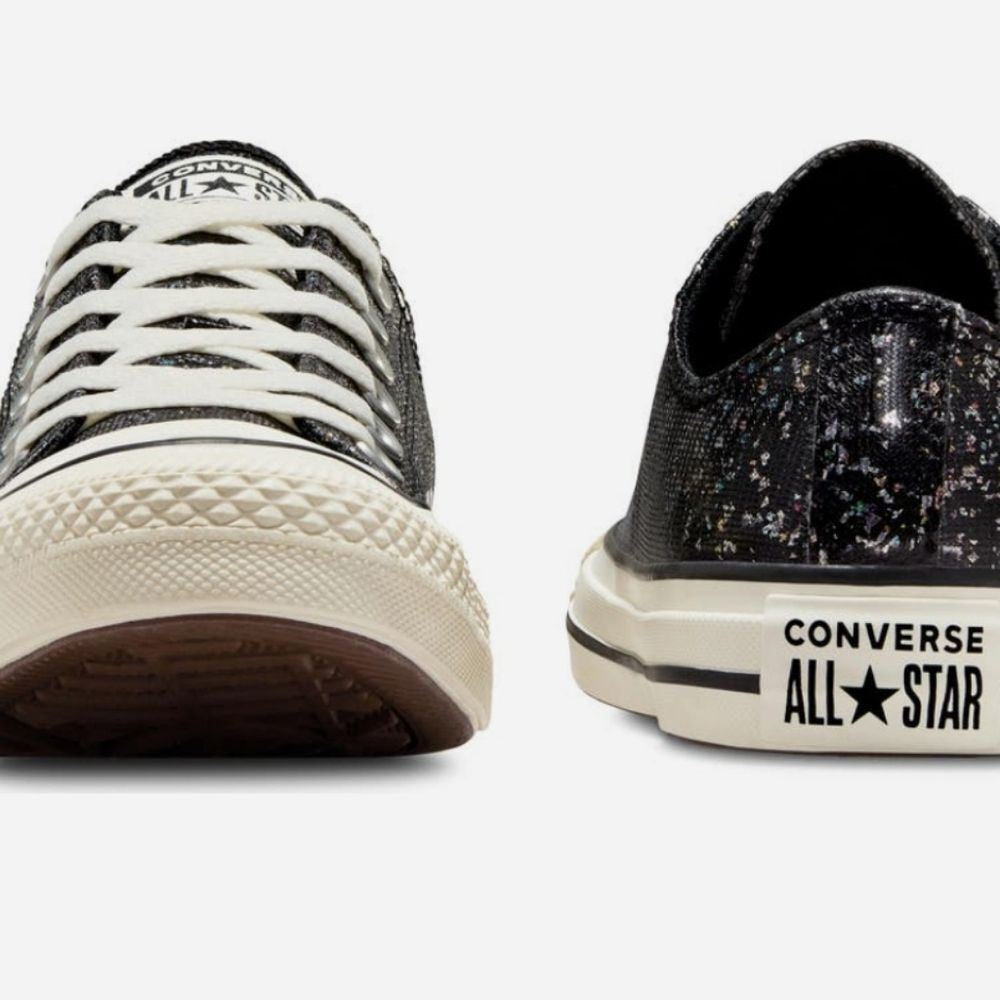 Converse Chuck Taylor All Star Low Top- Black/Multi - Picture 4 of 11